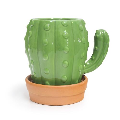 Mug,Cactus,450 ml,con asa,cerámica