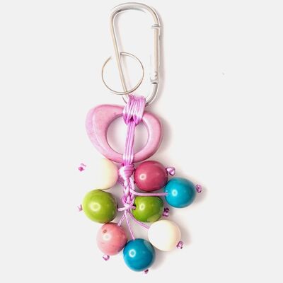 Tagua Keyring Make Your Own Kit - Lilac Mix