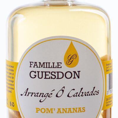 Arrangierte Calvados POM Ananas