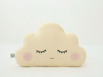 Coussin Nuage Jaune Pastel 1