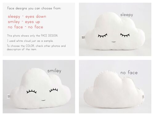 Light Gray Cloud Cushion - No Face