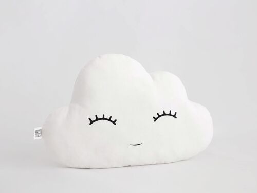 White Cloud Cushion - Smiley (eyes up)