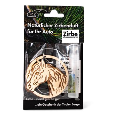 Natürlicher Autoduft aus Zirbe Pferd