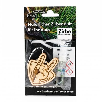 Natürlicher Autoduft aus Zirbe Rock on