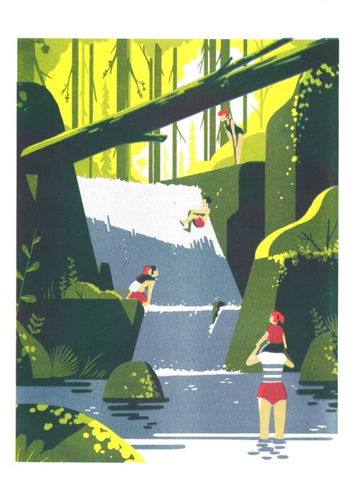 Affiche Tom Haugomat - Cascade