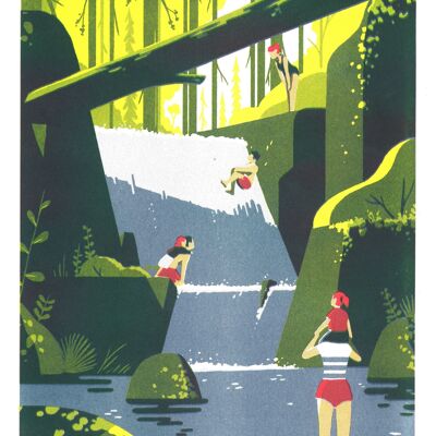 Poster Tom Haugomat - Waterfall