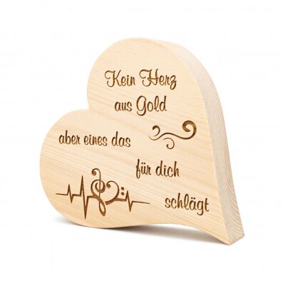 Zirbenherz Kein Herz aus Gold 25cm