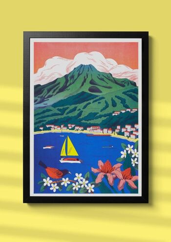 Affiche Anne-Hélène Dubray - La Martinique, La Montagne Pelée 2