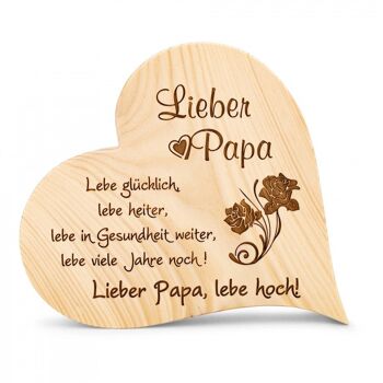 Zirbenherz Cher Papa - 25cm 2