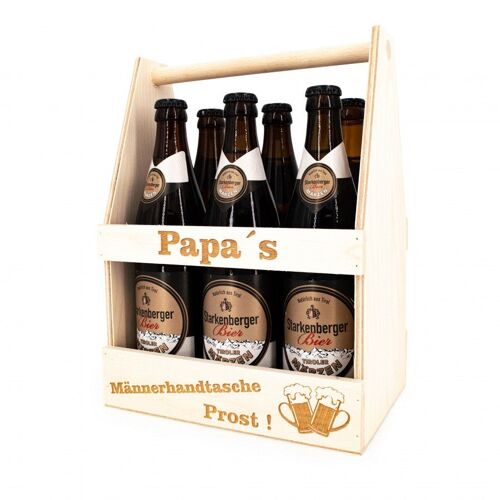 Männerhandtasche mit Papa Gravur