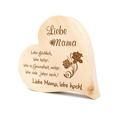 Zirbenherz Liebe Mama - 20cm