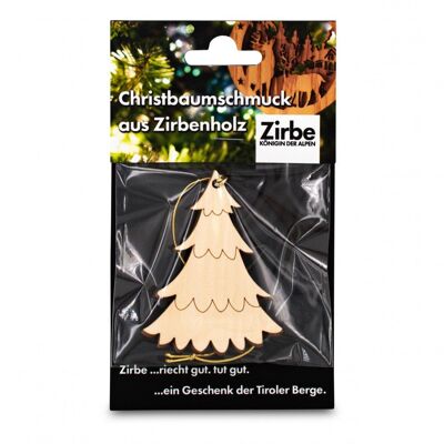 Christbaumschmuck aus Zirbe Baum