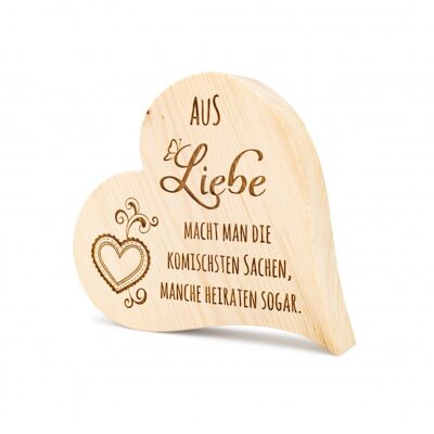 Zirbenherz Aus Liebe 20cm