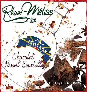 Rhum Arrangé Métiss Chocolat - Piment Espelette 23,7°