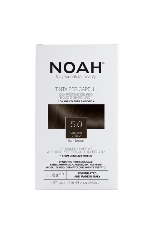 NOAH – 5.0 Permanent Hair Dye- LIGHT BROWN 140ML