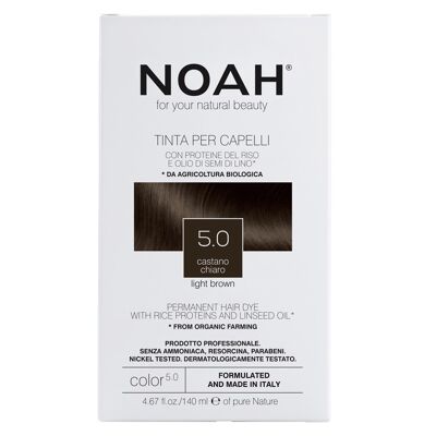 NOAH – 5.0 Tintura Permanente per Capelli- MARRONE CHIARO 140ML