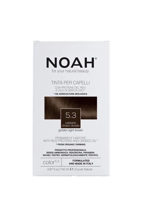 NOAH – 5.3 Permanent Hair Dye -GOLDEN BROWN 140ML