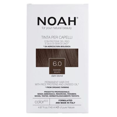 NOAH – 6.0 Tinte Capilar Permanente - RUBIO OSCURO 140ML