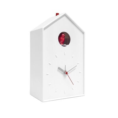 Alarm clock, Cucu, white, plastic, 1xAA + 2xC