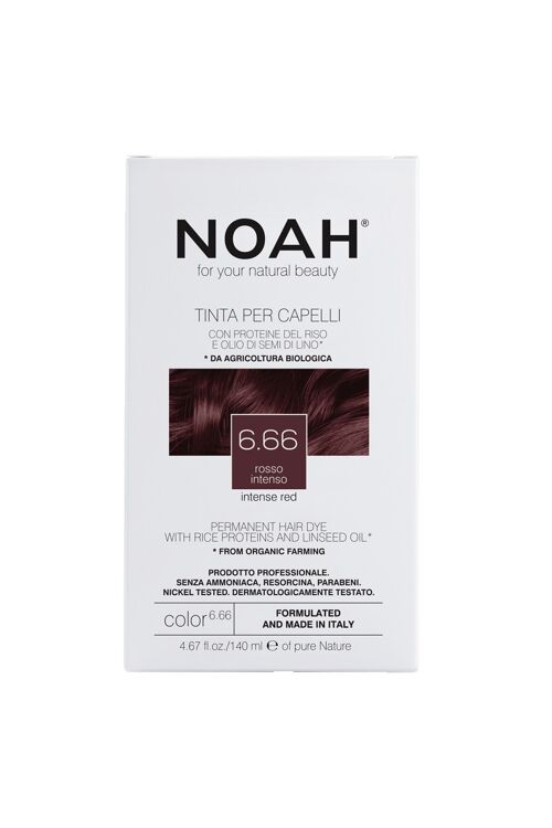 NOAH – 6.66 Permanent Hair Dye- DARK BROWN RED 140ML