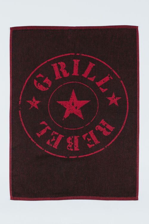 Grilltuch GRILL REBEL-rot/schwarz