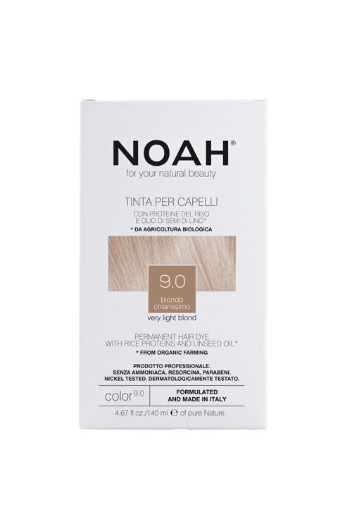 NOAH – 9.0 Permanent Hair Dye - VERY LIGHT BLOND 140ML