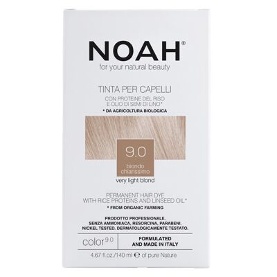 NOAH – 9.0 Teinture Permanente pour Cheveux - BLOND TRÈS CLAIR 140ML