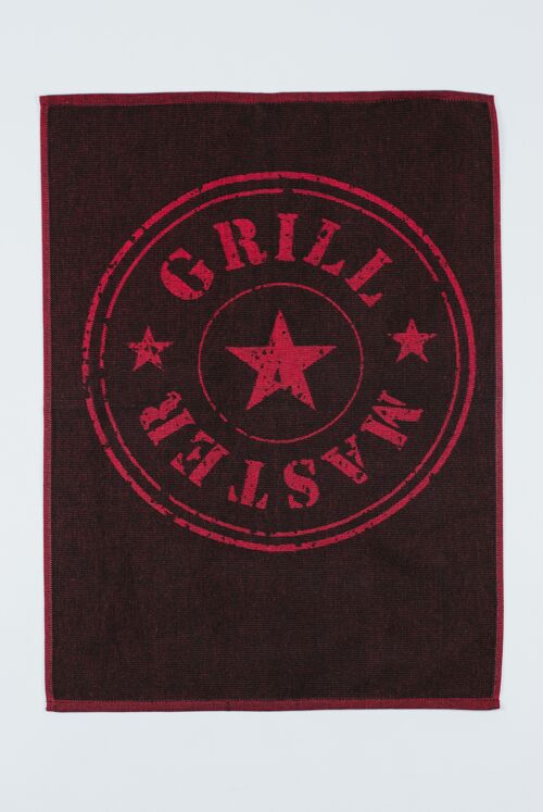 Grilltuch GRILL MASTER-schwarz/rot