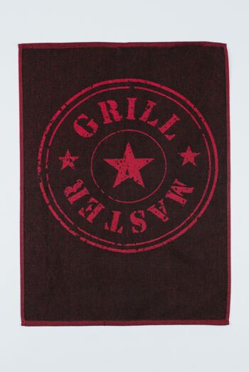 Grill tissu GRILL MASTER-noir/rouge