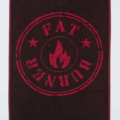 Grill cloth FAT BURNER-black/red