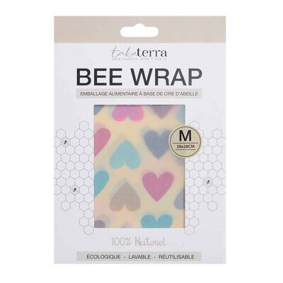 Bee wrap - Cœurs M