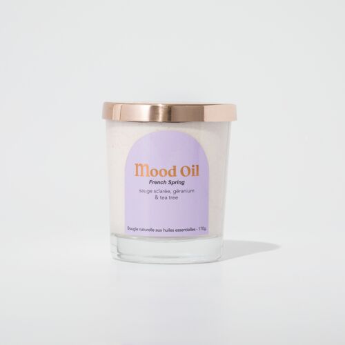 BOUGIE FRENCH SPRING - MOOD PURIFIANT - 170g - 35H de combustion