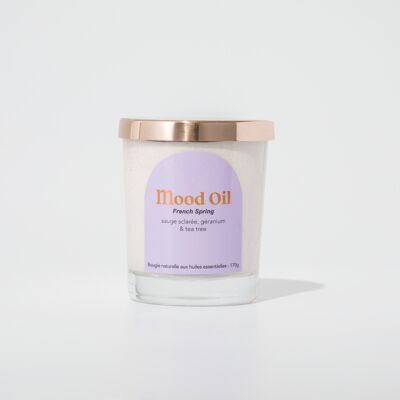 BOUGIE FRENCH SPRING - MOOD PURIFIANT - 170g - 35H de combustion