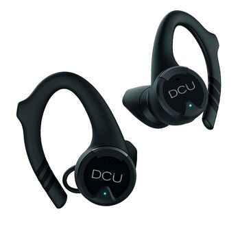 Oreillettes Bluetooth sport contour d'oreille ipx-6 DCU Tecnologic noir 1