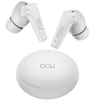 Casque avec annulation active du bruit feedforward et faible latence DCU Tecnologic blanc 4