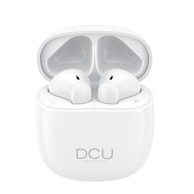 Mini matte Ohrhörer Bluetooth 5.1 DCU Tecnologic weiß