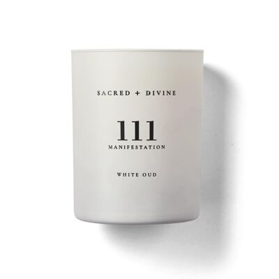 Sacred+Divine 111 White Oud Candle 14oz