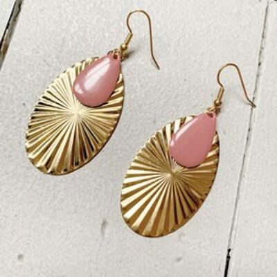 SUN old pink earrings