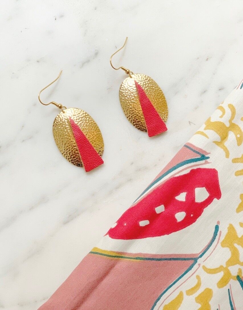 Orecchini in pelle di papavero Diva