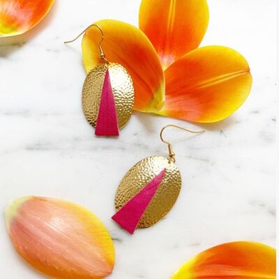 Diva fuchsia earrings