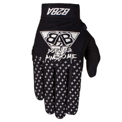 Stars Race Glove Black White B2BA