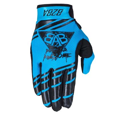 Stripes Race Glove Neon  Blue B2BA