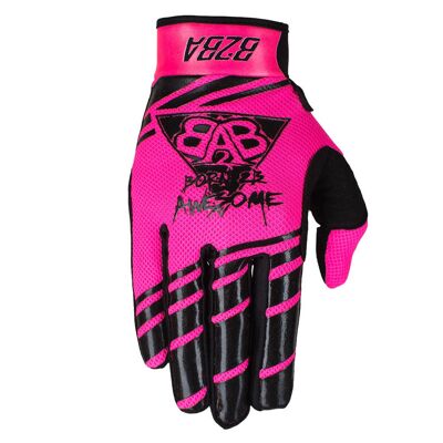 Stripes Race Glove Neon Pink B2BA
