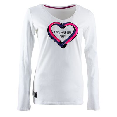 Impossible Heart Girlie T-shirt à manches longues