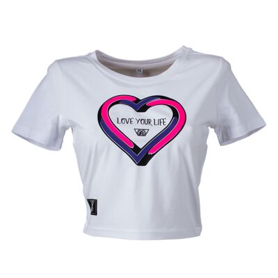 Camisa de niña de corazón imposible