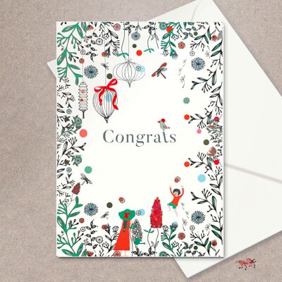 Greeting card 'Congrats'