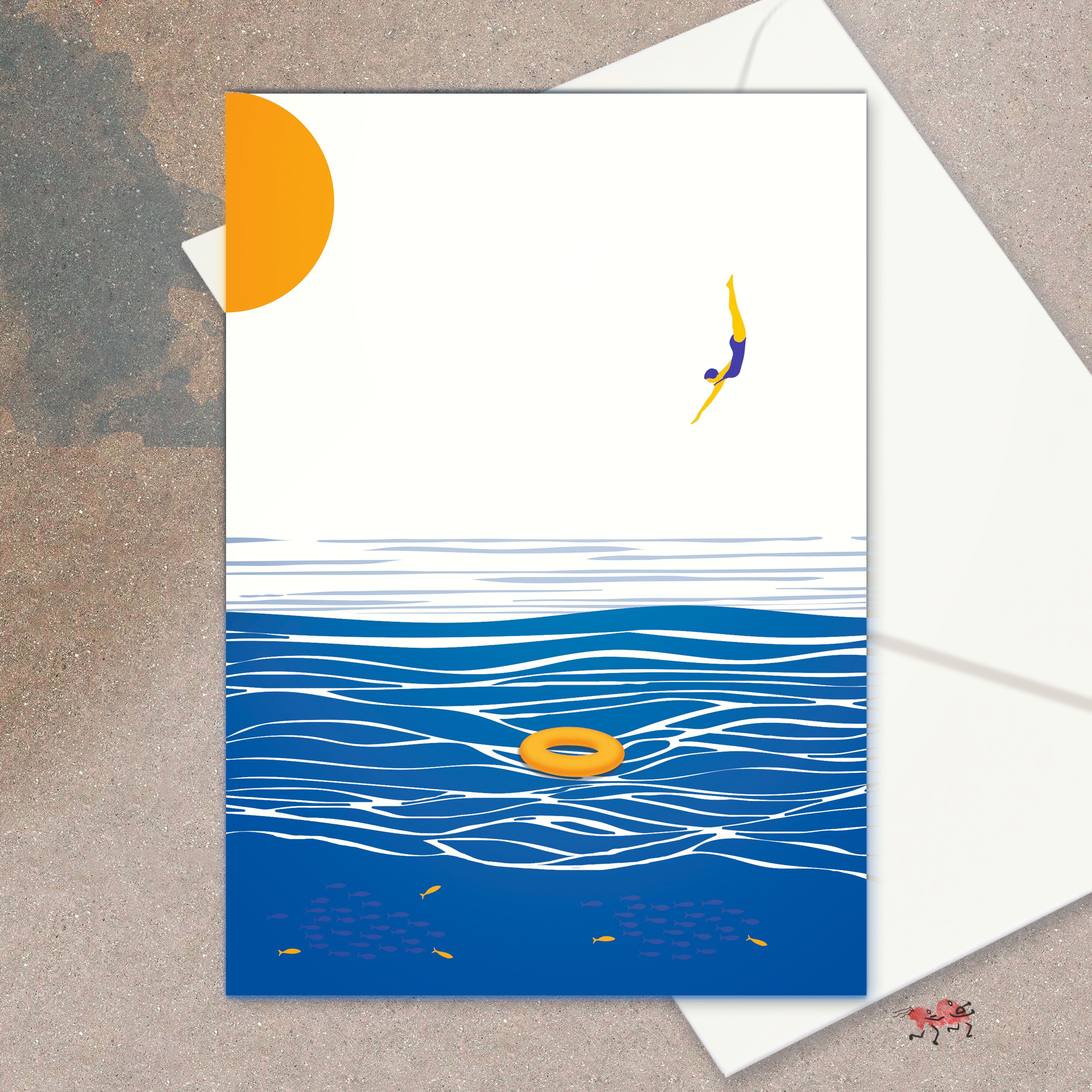 Biglietto di auguri 'Ins Blaue'