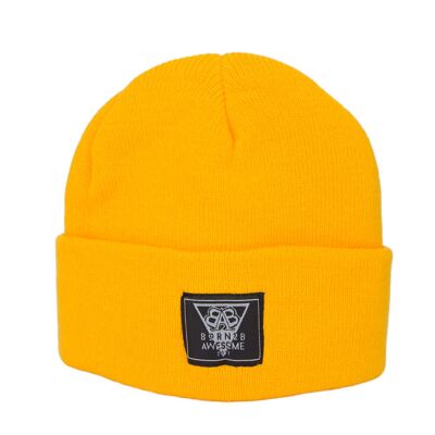 KIDS Daily Beanie "Awesome Man" Yellow