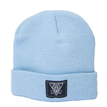 KIDS Daily Beanie "Awesome Man" Bleu Clair 1