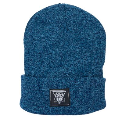 Daily Beanie "Awesome Man" Heather Blue